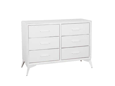 Delani 6-Drawer Lowboy - Cream