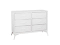 Delani 6-Drawer Lowboy - Cream