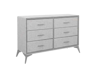Delani 6-Drawer Lowboy - Grey