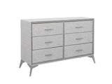Delani 6-Drawer Lowboy - Grey