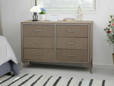 Delani 6-Drawer Lowboy - Brown