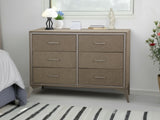 Delani 6-Drawer Lowboy - Brown