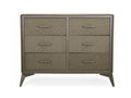 Delani 6-Drawer Lowboy - Brown