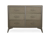 Delani 6-Drawer Lowboy - Brown