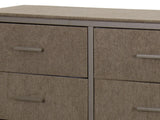 Delani 6-Drawer Lowboy - Brown