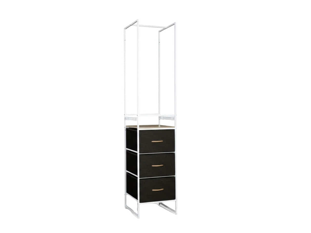 Delani Open Wardrobe with 3 Drawers