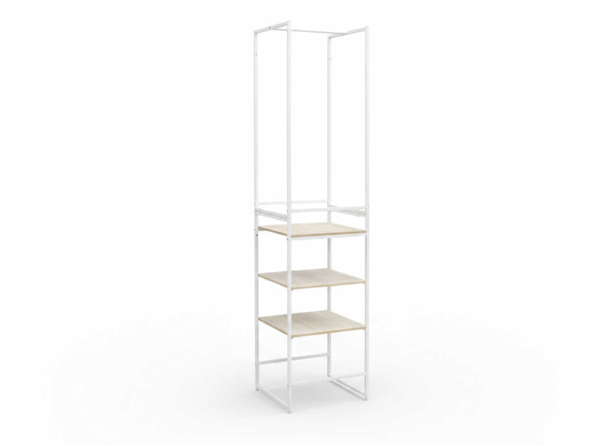 Delani Open Wardrobe with Shelves