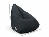 Outdoor Triangle Foam Bag Chair - Black