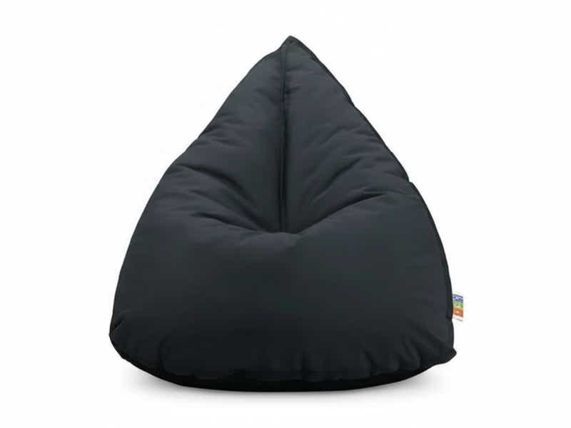 Outdoor Triangle Foam Bag Chair - Black