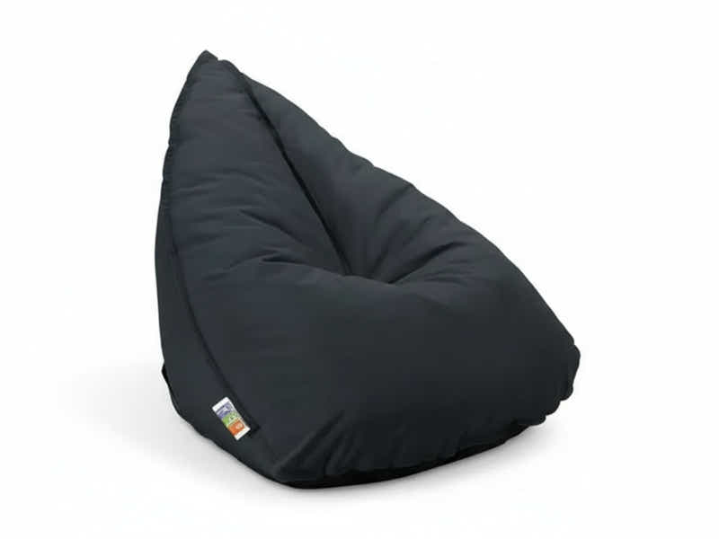 Outdoor Triangle Foam Bag Chair - Black