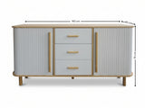 Marama Tambour Buffet Table - 140 cm