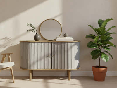 Ayla Tambour Sideboard - 100 cm