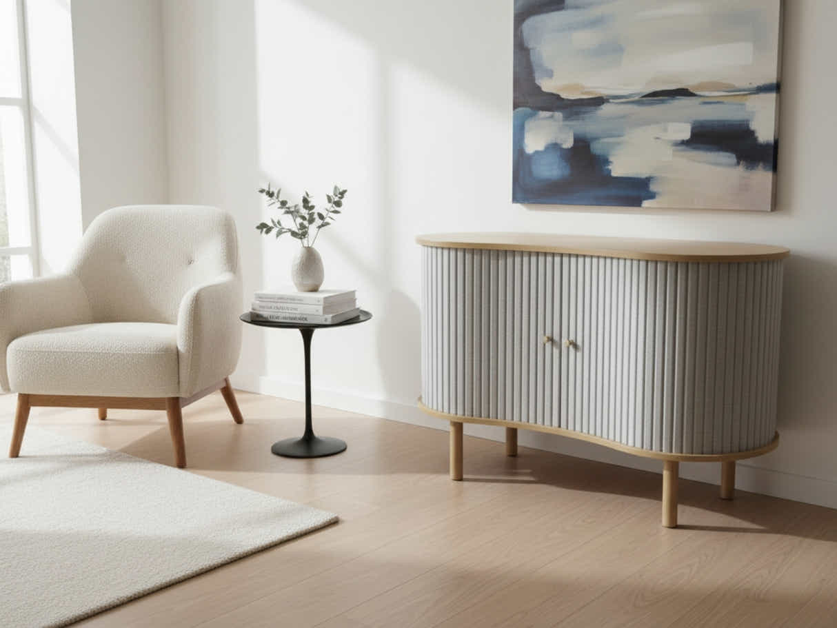 Ayla Tambour Sideboard - 100 cm