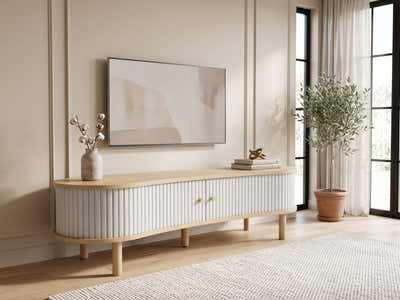 Ayla Tambour Entertainment Unit - 140 cm