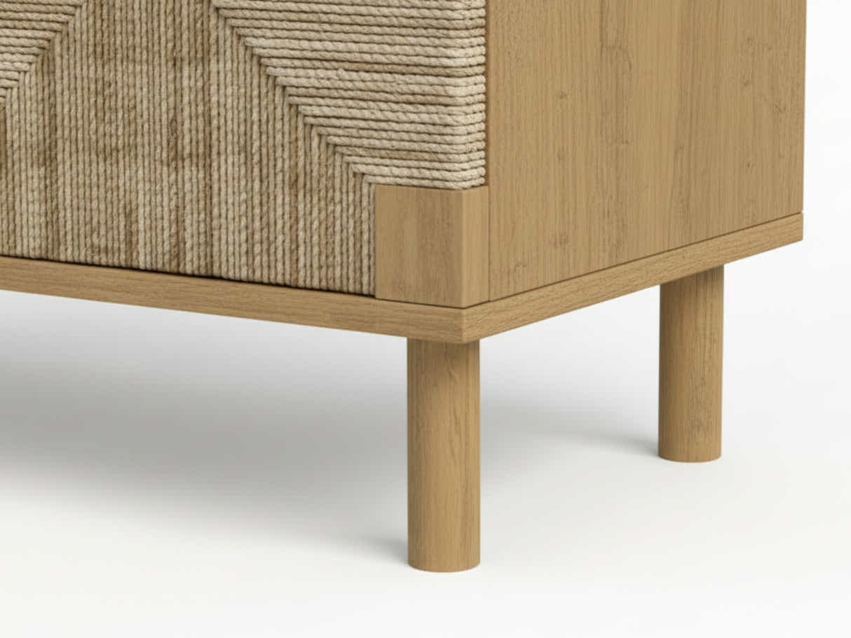 Natus Braided 2-Door Cabinet - 80 cm