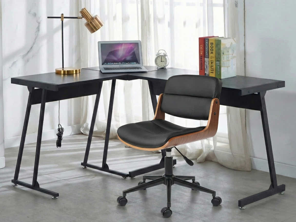 Corner Desk & Rocket Wooden Executive Office Chair