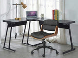 Corner Desk & Rocket Wooden Executive Office Chair