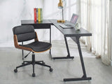Corner Desk & Rocket Wooden Executive Office Chair