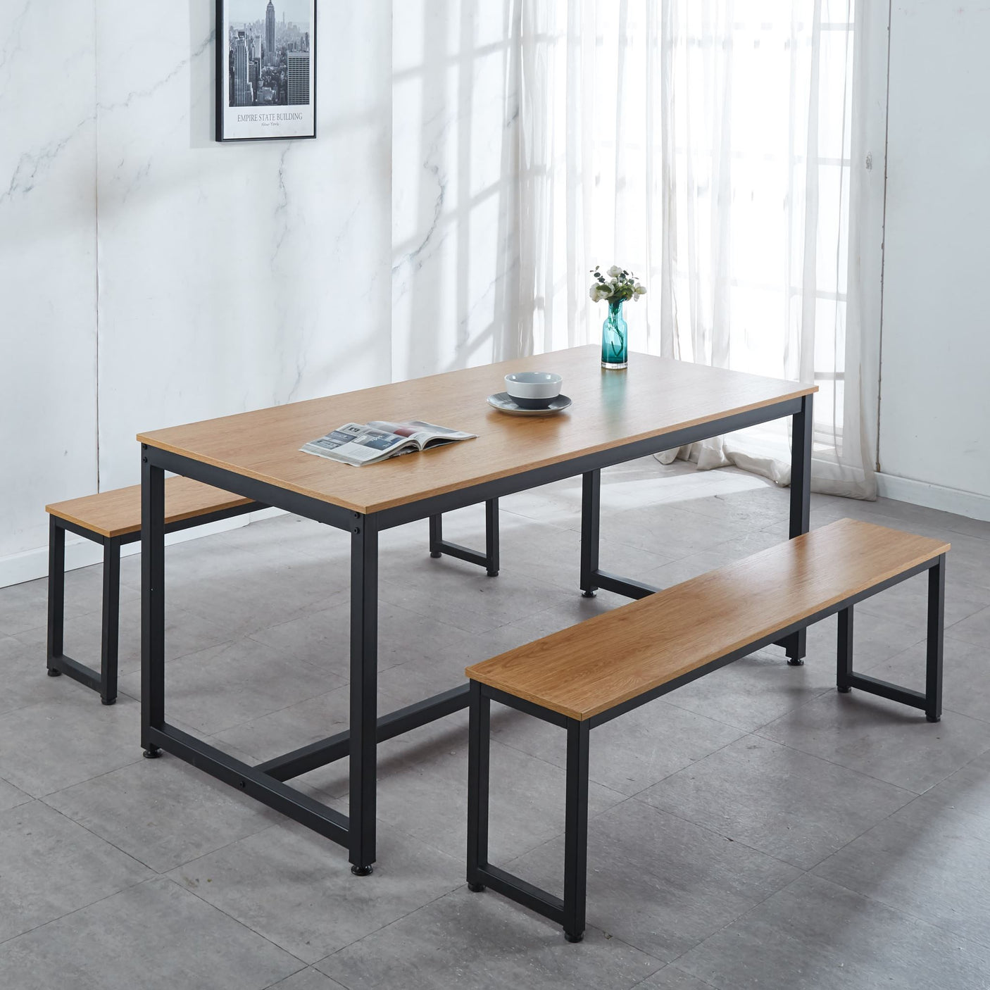 DS Dining Table + 2x Dining Bench