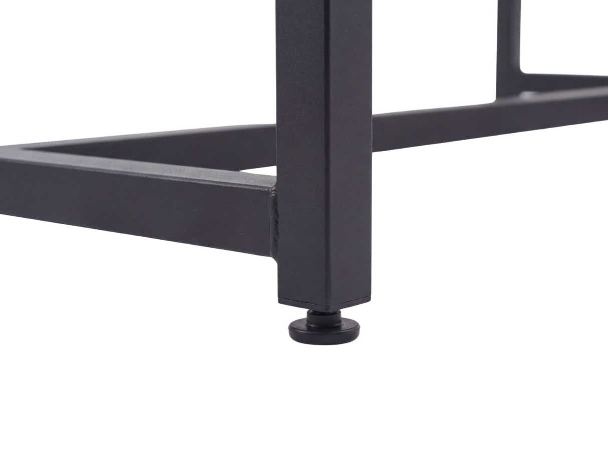 Wooden Dining Table with Metal Legs - 160 cm