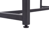 Wooden Dining Table with Metal Legs - 160 cm