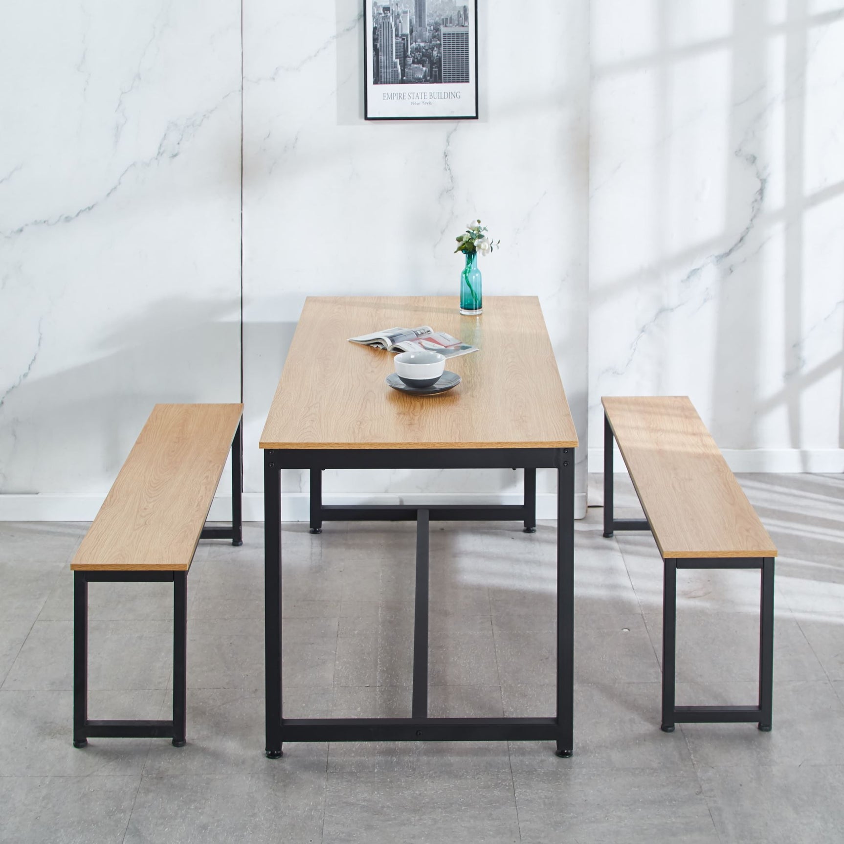 Dining Table + 2x Dining Bench