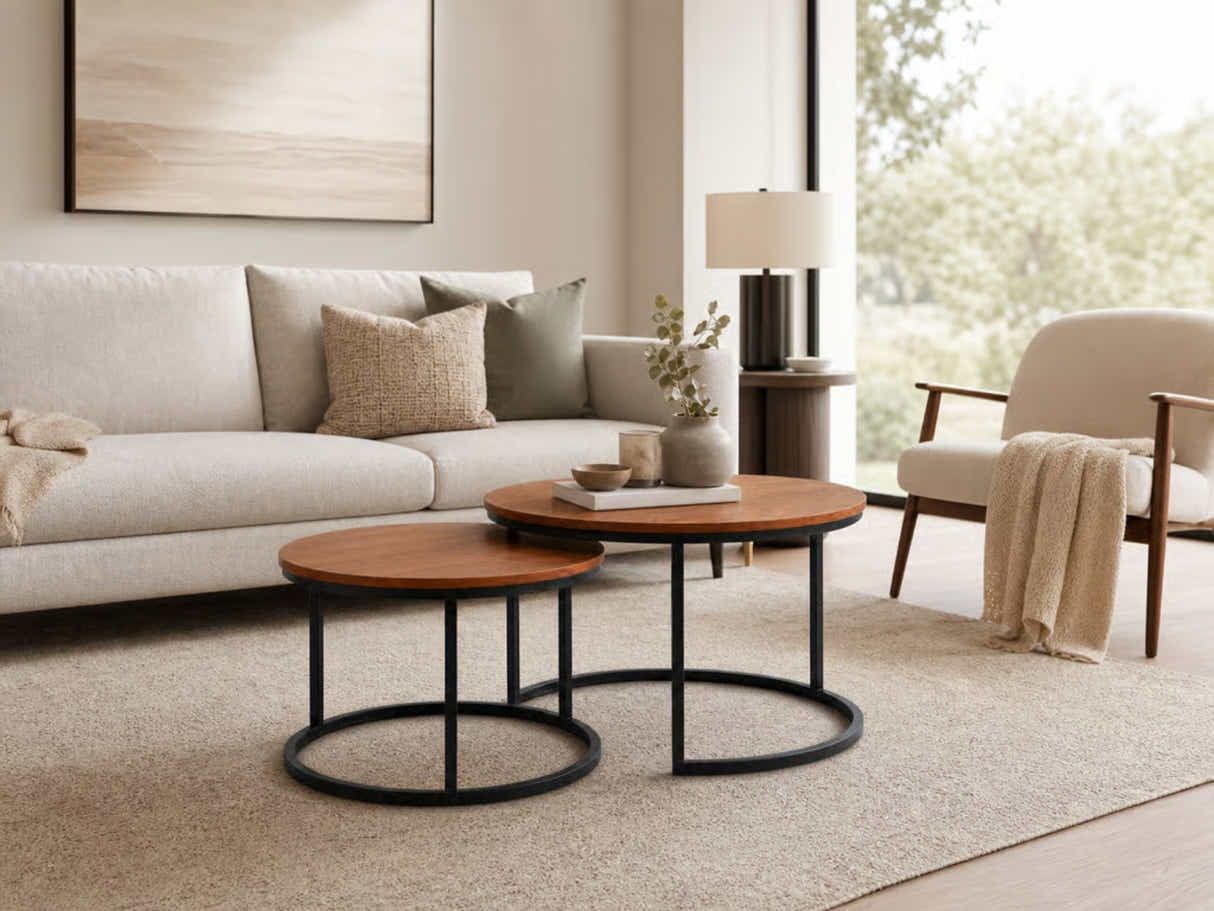 Nesting Coffee Table Set - Walnut