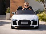 Kids Ride On Car Licenced Audi R8 - White
