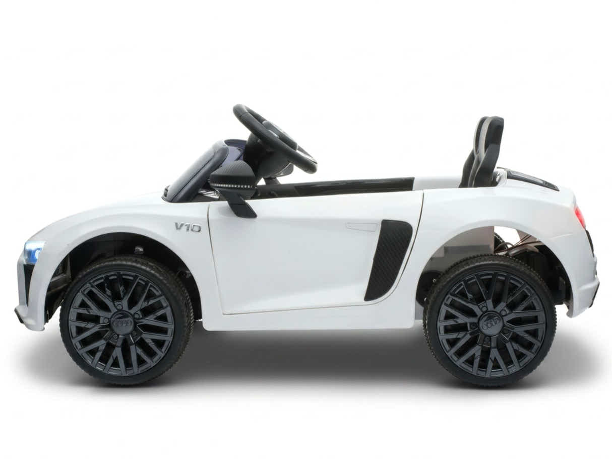Kids Ride On Car Licenced Audi R8 - White