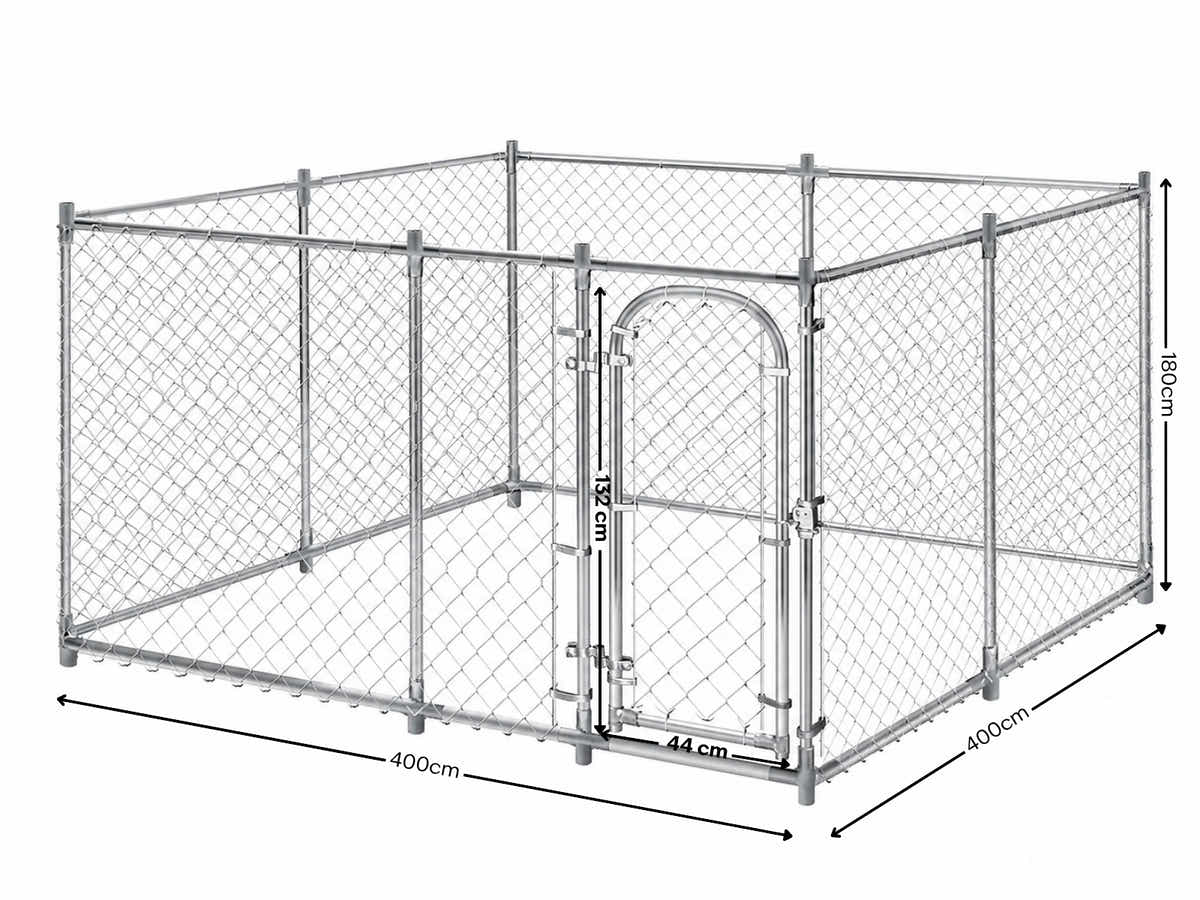 Dog Run - 4m x 4m x 1.8m