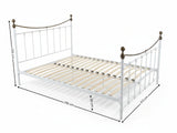 Victorian High Metal Bed Frame – King