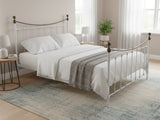 Victorian High Metal Bed Frame – King