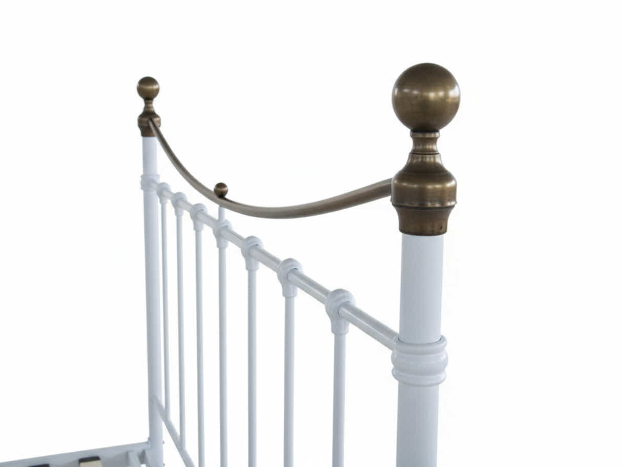 Victorian High Metal Bed Frame – King