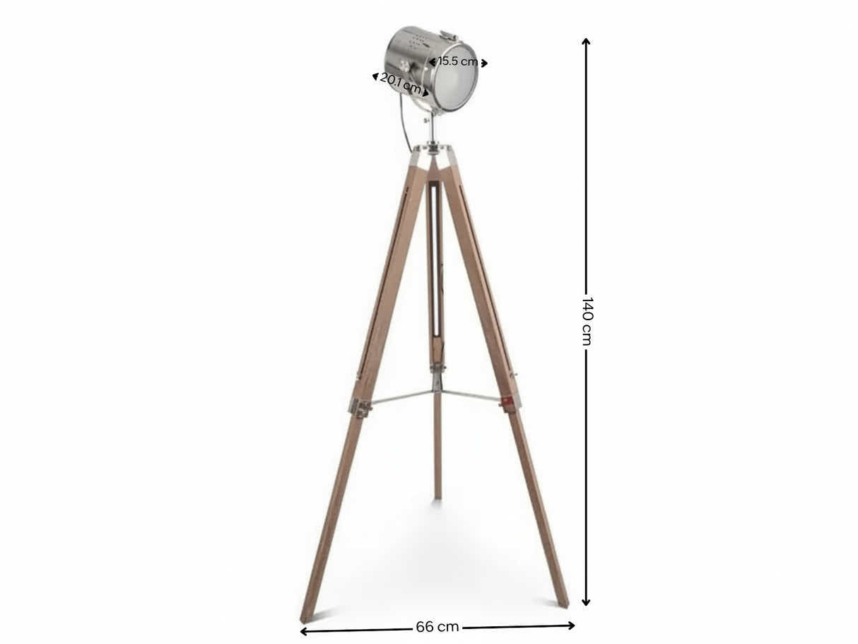 Flack Tripod Floor Lamp - Antique Ash