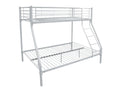 DS Metal Triple Bunk Bed - White