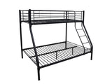 DS Metal Triple Bunk Bed - Black
