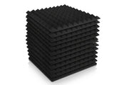 Pyramid Acoustic Foam Panels 50 × 50cm – 12 Pack