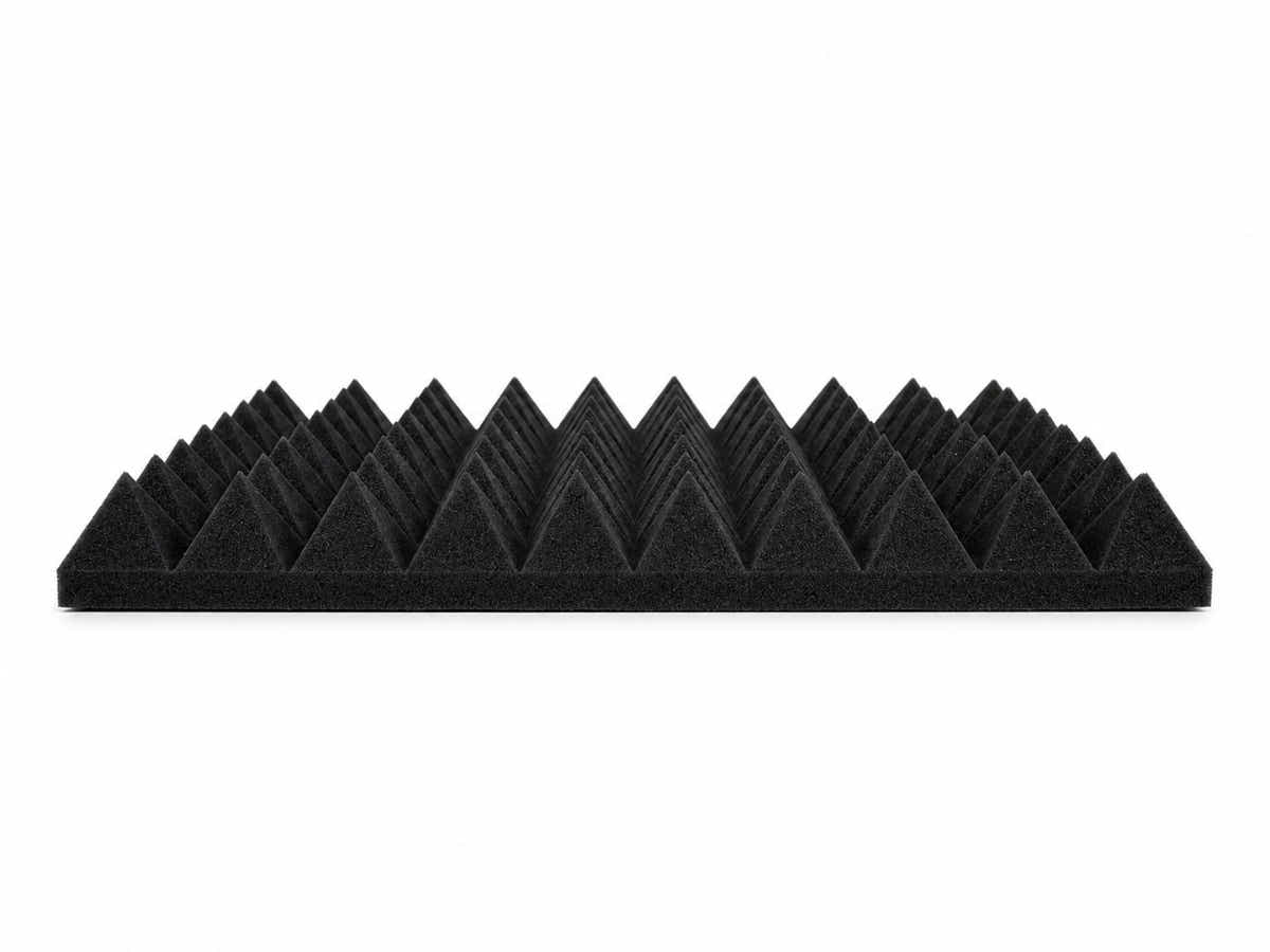 Pyramid Acoustic Foam Panels 50 × 50cm – 12 Pack