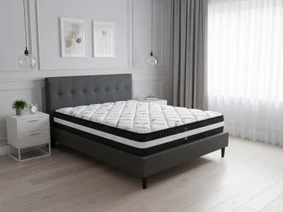 Novo Bed Frame & Euro Top Mattress L30 - Double