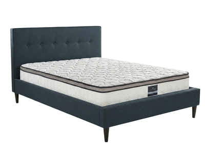 Novo Bed Frame & Euro Top Memory Foam Mattress GEL30 - Double