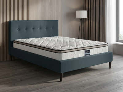 Novo Bed Frame & Euro Top Memory Foam Mattress GEL30 - Double