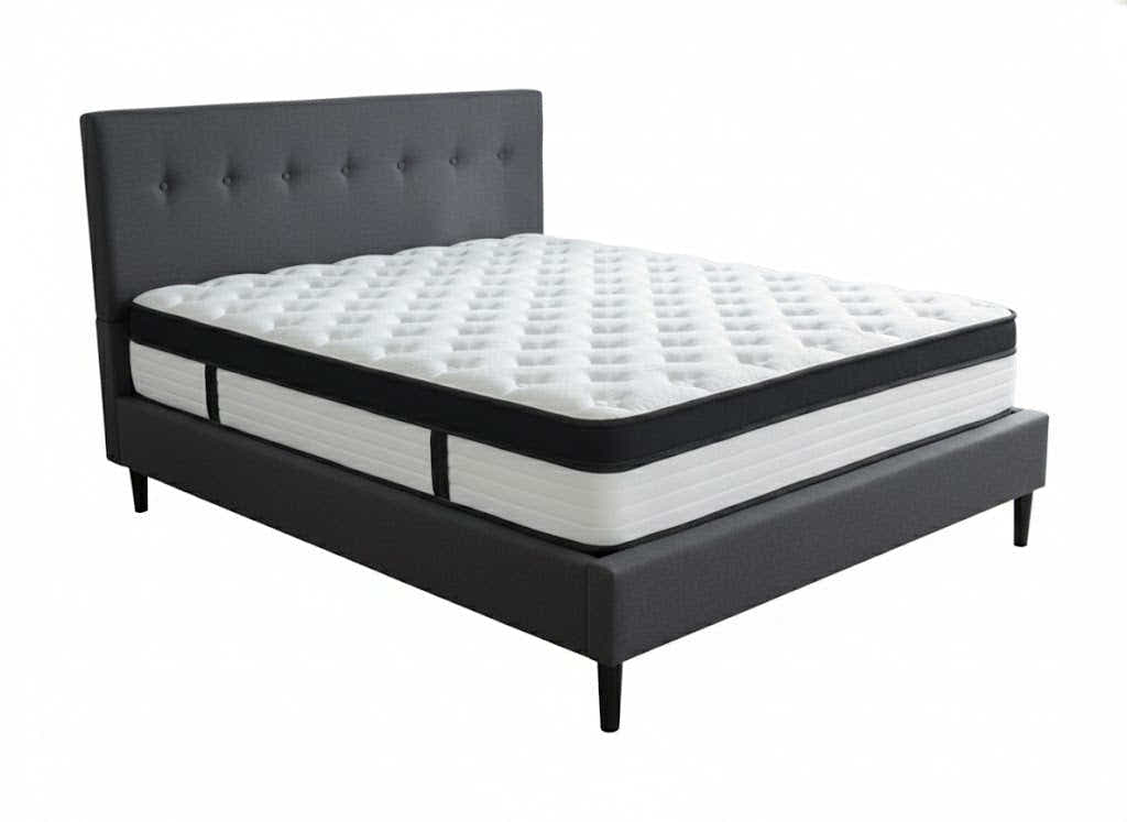 Novo Bed Frame & Euro Top Mattress G31 - Queen