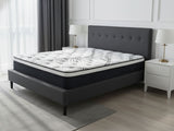 Novo Bed Frame & Euro Top Mattress J32 - Queen (Combo)