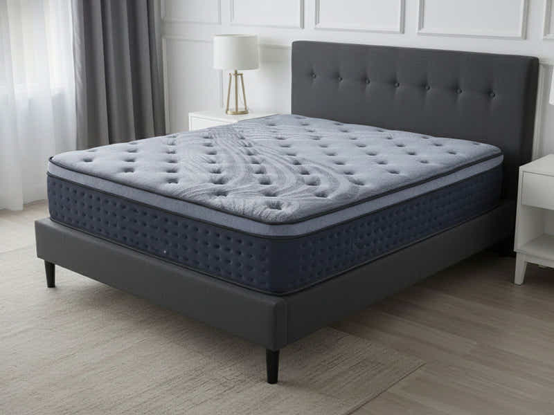 Novo Bed Frame & Euro Top Mattress B34 - Queen (Combo)