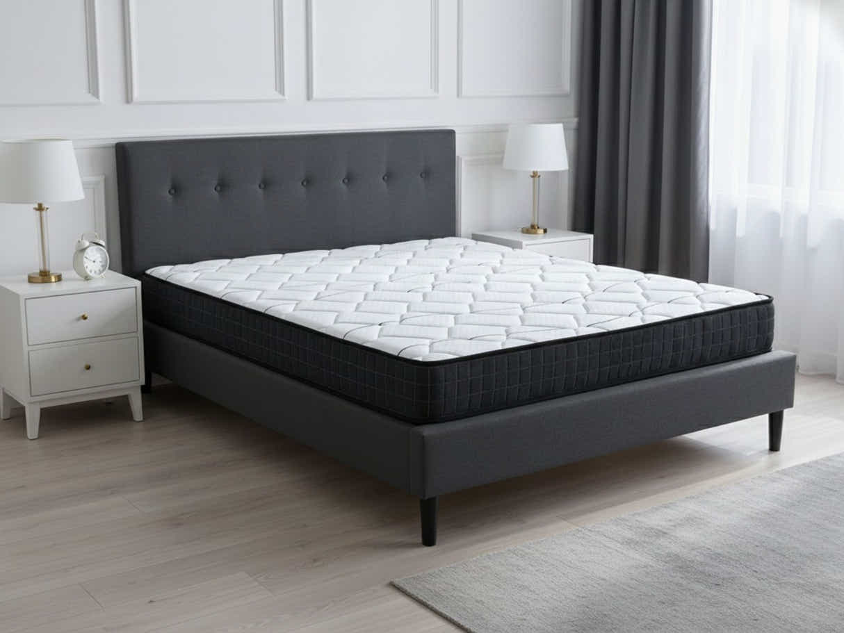 Novo Bed Frame & Xclusive Pocket Spring Mattress X20 - Queen