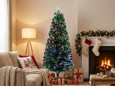 Optic Fibre Christmas Tree - 7Ft/210 cm