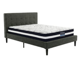 Soni Linen Bed Frame & Euro Top Mattress L30 - Double