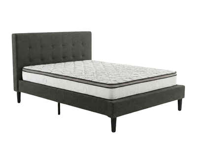 Soni Linen Bed Frame & Euro Top Memory Foam Mattress GEL30 - Double