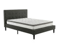 Soni Linen Bed Frame & Euro Top Memory Foam Mattress GEL30 - Double