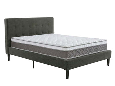 Soni Linen Bed Frame & MEM23 Mattress - Double
